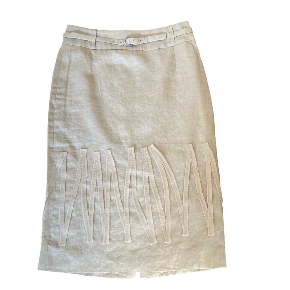 BOSS Hugo Boss Linen Pencil Skirt
